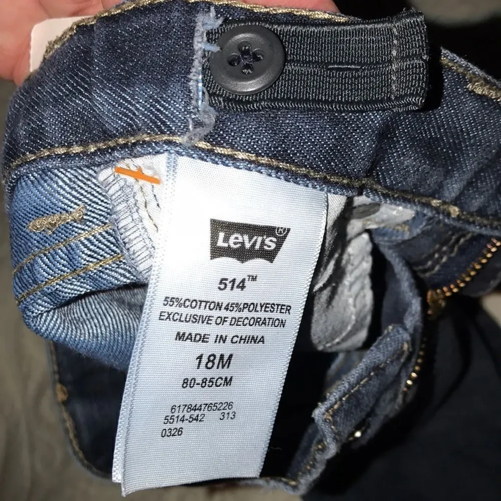 🔥Levi’s 514 Straight 18 mos Grow Tabs!